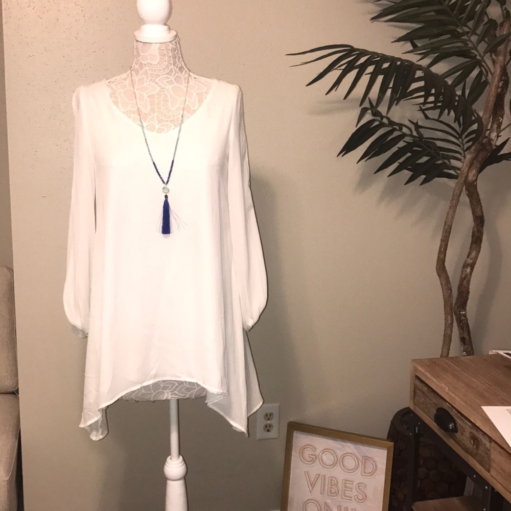 Semi sheer boutique dress! NWT.